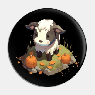 The Cutest Cute Chubby Chibi Isometric Cow Pin