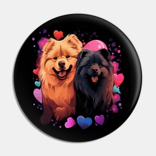 Chow Chow Couple Valentine Pin