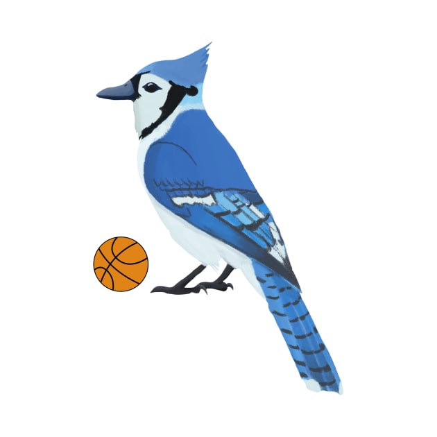 Basketball Blue Jay by College Mascot Designs