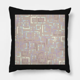 Decorator 2021 Blocks Pale Rainbow on Light Taupe 5748 Pillow