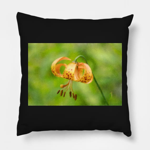 Impressionist Lily Pillow by EugeJ