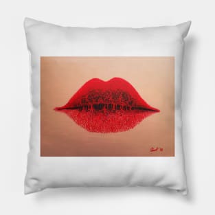 Red lips Pillow