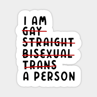 I Am Gay, Straight, Bisexual, Trans, A Person Magnet