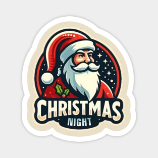 Christmas Night With Santa Claus Magnet