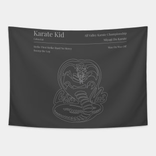 Karate Kid Patent Style Tapestry