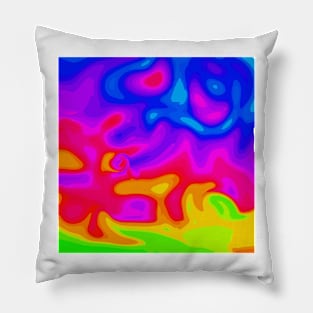 Rainbow multicolour gradient Pillow