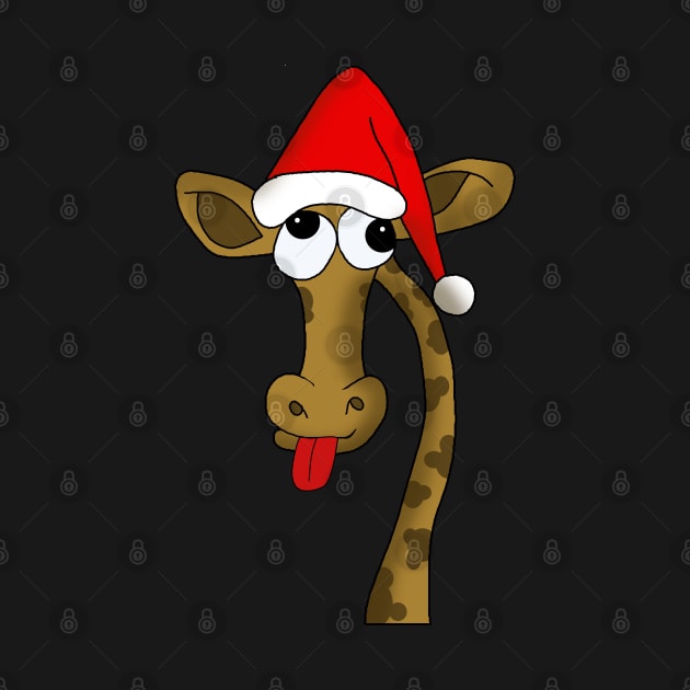 Christmas giraffe by valentinahramov