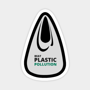 'Beat Plastic Pollution' Environment Awareness Shirt Magnet