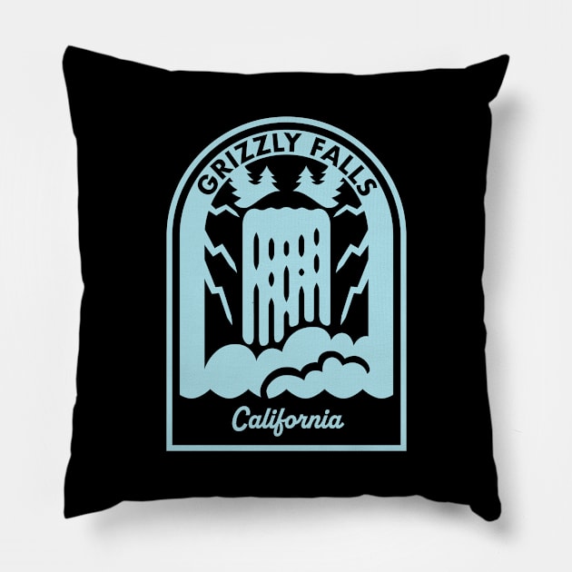 Grizzly Falls California Pillow by HalpinDesign