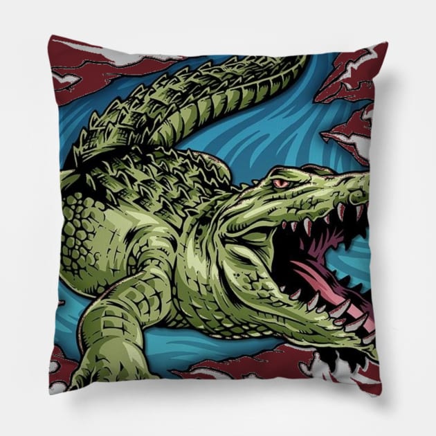 Croc Pillow by DKshirts