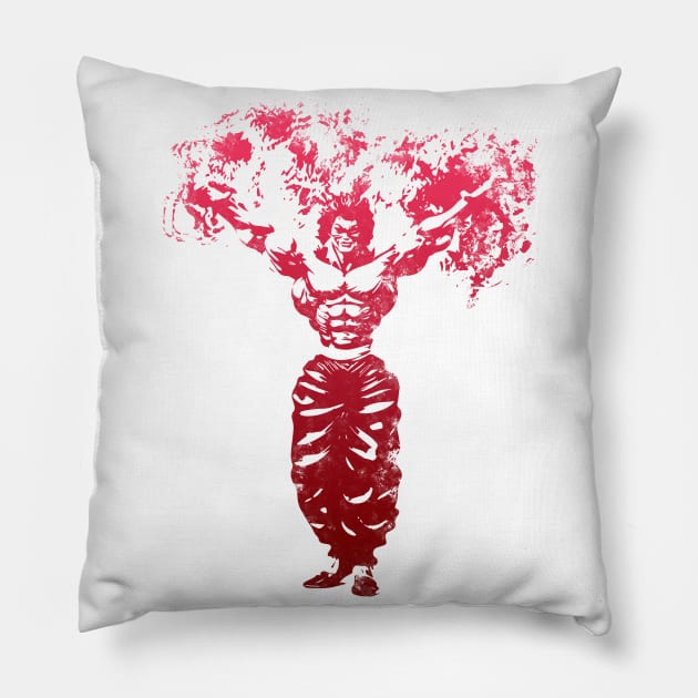 Power - Red V Pillow by Scailaret