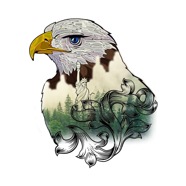 American Eagle/Freedom and Nature/Symbol of Pride by ForestWhisper