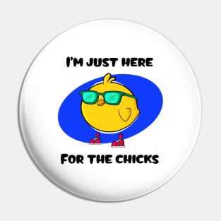 Chick Magnet Pin