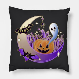 Halloween Crystal Pumpkin Pillow