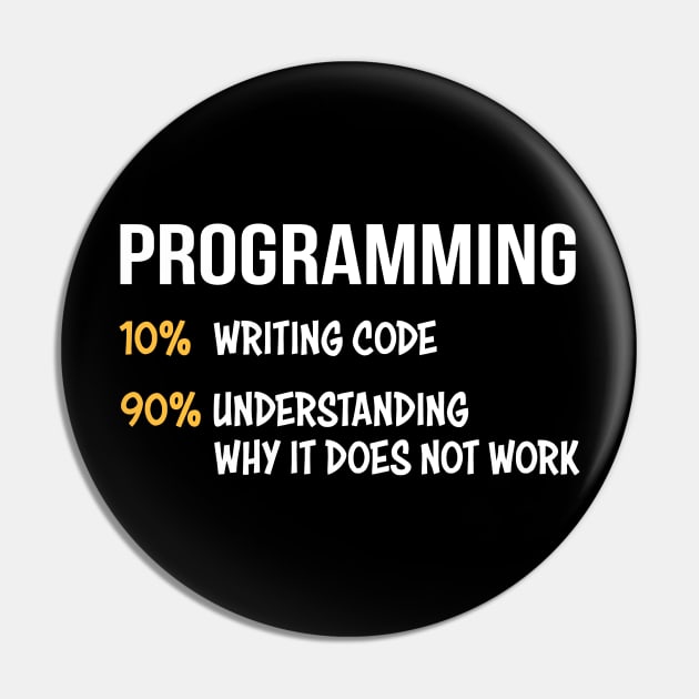 Software Development Percent Gift Pin by JeZeDe