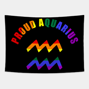 Proud  Aquarius Tapestry