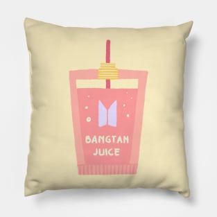 BTS Juice pink aesthetic item Pillow