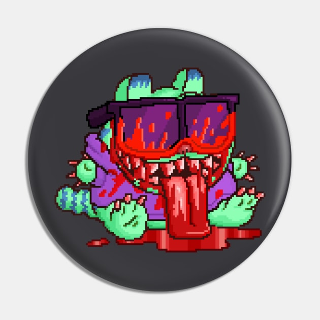 Bloodthirsty cat Pin by Gorecats