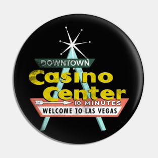 Retro Vintage Casino Center Downtown Las Vegas Pin