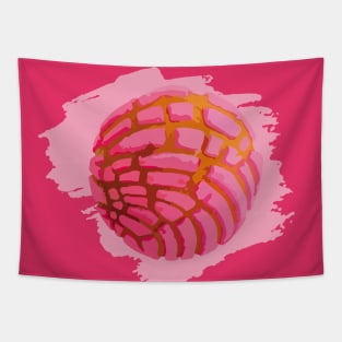 Pink concha bread mexican concha pan dulce mexican food lover Tapestry