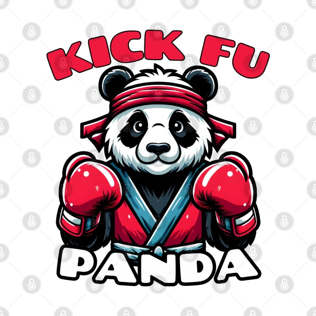 Kickboxing panda by Japanese Fever