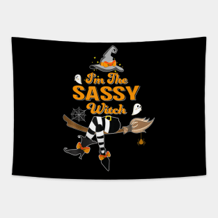 I'm He Sassy Witch Costume Halloween Matching Group Tapestry