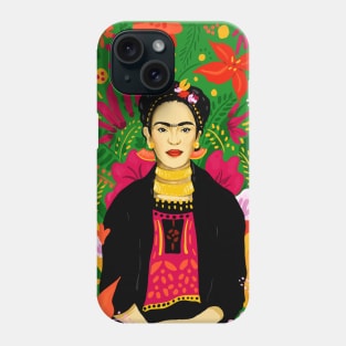 Frida Kahlo Flower Power by Cindy Rose Studio Phone Case