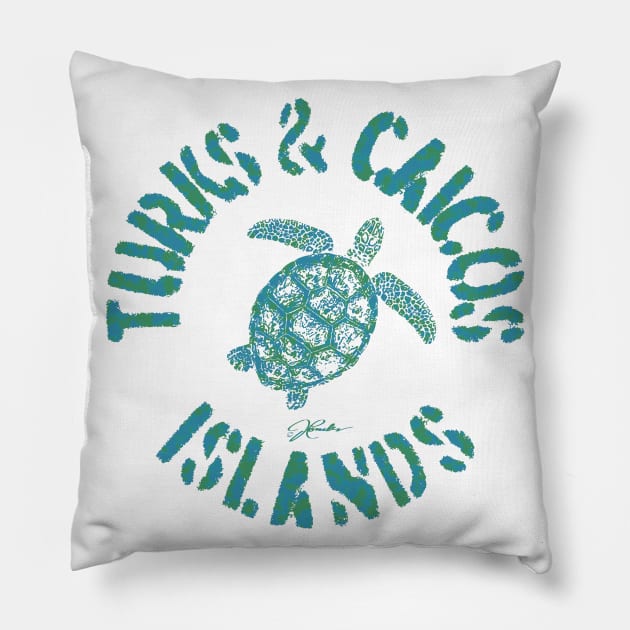 Turks & Caicos Islands Sea Turtle Pillow by jcombs