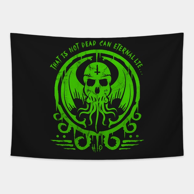 CTHULHU - LOVECRAFT Tapestry by Tshirt Samurai