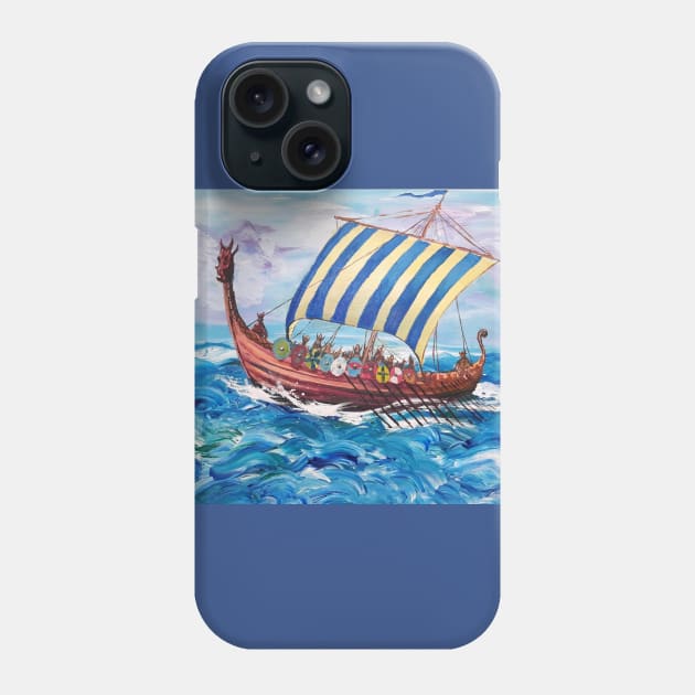 Norway's Viking Ship Phone Case by Oregon333