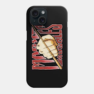 Mashle Magic and Muscles Mash Fist x Wand Cool Streetwear Red Graffiti with White Outline Phone Case