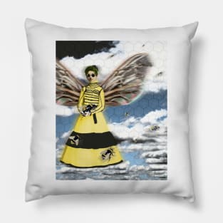 Queen Bee of the Steampunk Variety Pillow