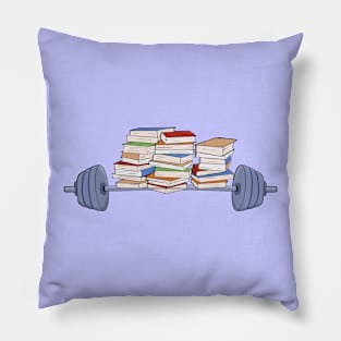 Lifting weights and books Pillow