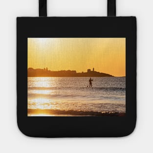 Long Sands Beach Long Beach York Maine Paddling by the Nubble Lighthouse Tote