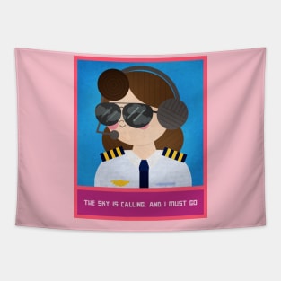 Women Pilot Tapestry