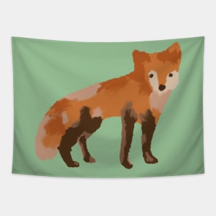 Fox Painting Tapestry