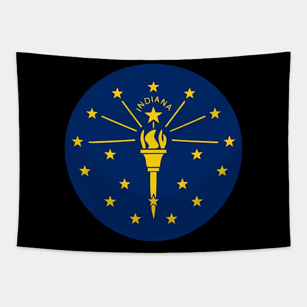 Indiana State Flag - 1816 Tapestry by Virly