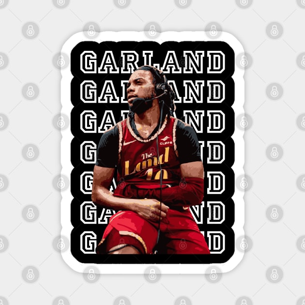 Darius Garland Basketball Magnet by Playful Creatives