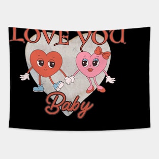 love you baby,valentine day Tapestry