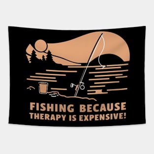 Fishing because therapy is expensive, fishing Tapestry