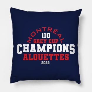 Montreal Grey Cup 2023 Champions Pillow