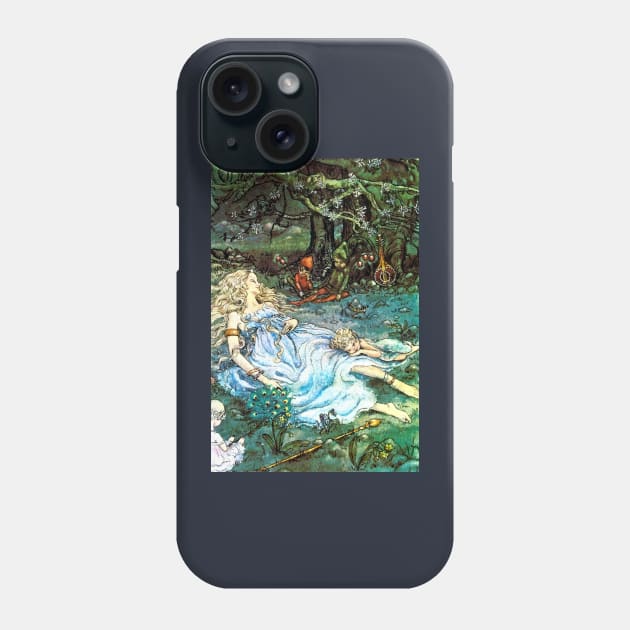 Sleeping Fairy Queen - Harold Gaze Phone Case by forgottenbeauty