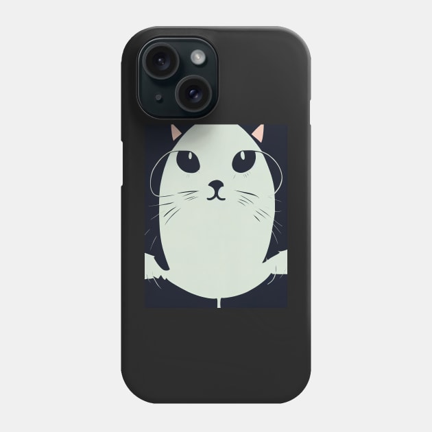 cat halloween minimali gotic Phone Case by ComicsFactory