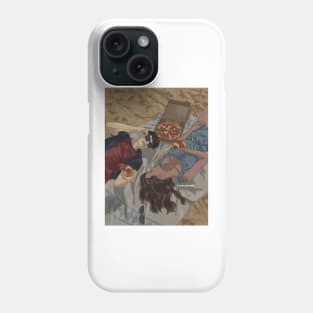 Zuko and Katara's pizza date on the beach Phone Case