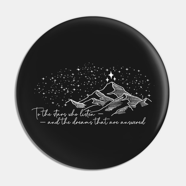 ACOTAR to the stars quote white Pin by baranskini