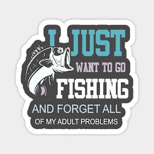 fishing tshirt Magnet