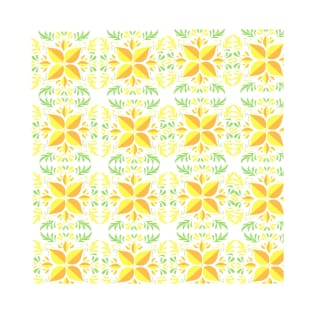 Yellow leaves pattern design T-Shirt