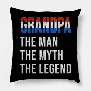 Grand Father Dutch Grandpa The Man The Myth The Legend - Gift for Dutch Dad With Roots From  Netherlands Pillow