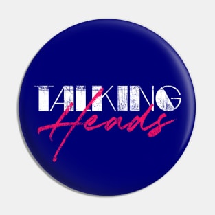 Talking Heads // Retro 80s Style Fan Art Design Pin