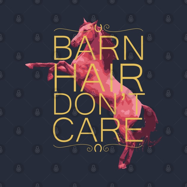 Barn Hair Don't Care - Cute Rearing Chestnut Horse by Nuclear Red Headed Mare